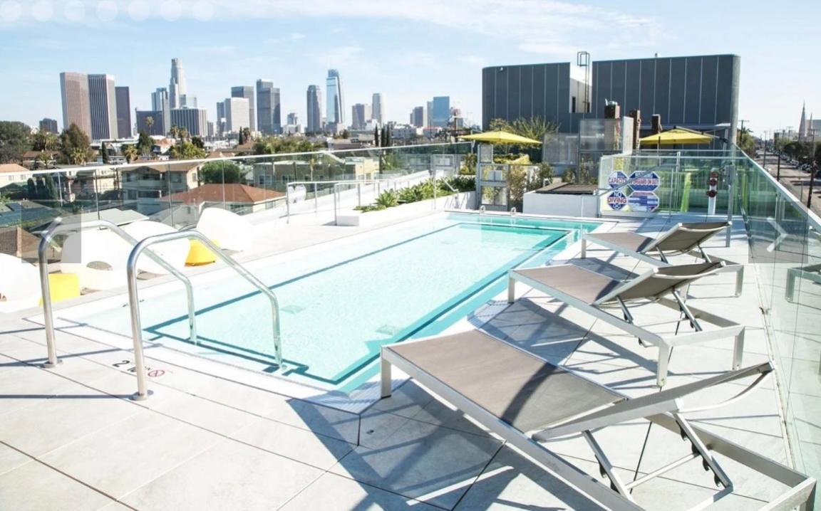 Downtown Los Angeles Skyline Balcony View Modern Penthouse Kültér fotó